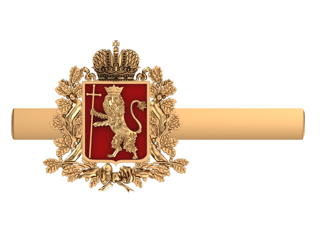 Зажим для галстука с гербом Владимирской области