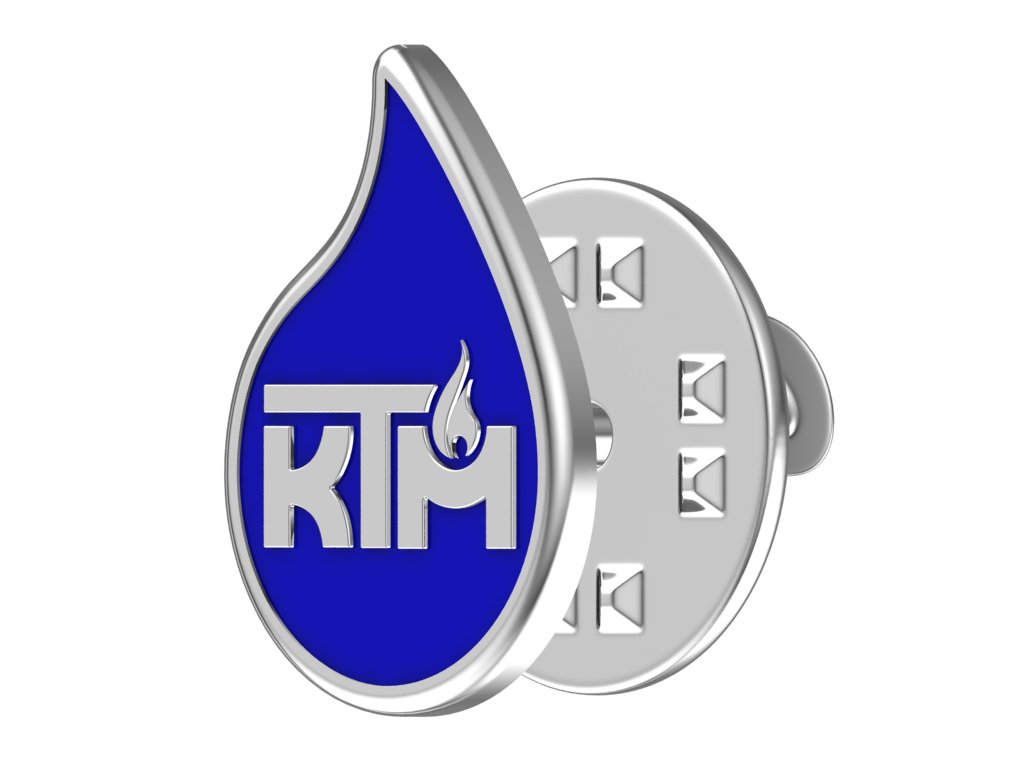 Значок с логотипом компании Куйбышев Телеком Метрология